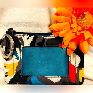 Vera Bradley keychain coin ID wallet.. gently loved